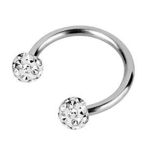 Gioielli per il Corpo, Piercing al Naso a Forma di C con Sfera, Ago <span class=keywords><strong>Fine</strong></span> per Matrimoni e Fidanzamenti - Product Image 2