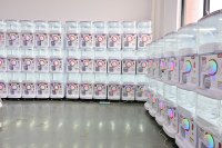 미니 플라스틱 동전 주입식 가챠 머신 데스크탑 캡슐 토이 자판기 (편의점 쇼핑몰용)