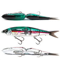 Simulation de vairon à trois sections appâts artificiels multi-sections poisson bionique faux appât Luya appât engins de pêche produits