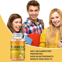 WELLBODY OEM/ODM Marque privée Gommes d'approvisionnement en usine Curcuma Curcumine Gommes pour le soutien de la santé du corps Gummies au curcuma et au gingembre