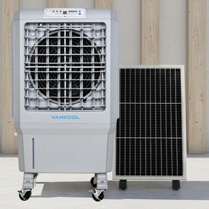 เครื่องทำความเย็นพลังงานแสงอาทิตย์แบบพกพา AC DC 5000 ลูกบาศก์เมตร/ชั่วโมง ชาร์จไฟได้ พร้อมแผงโซลาร์เซลล์ สำหรับตั้งแคมป์และใช้ในรถยนต์ - Product Image 1