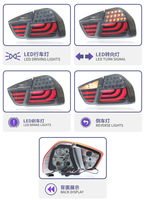 Feux arrière LED pour BMW Série 3 E90 2005-2008, modification, nouveaux feux arrière de frein pour 318i 320 325, couleur 6000k