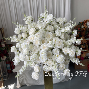 IFG - <span class=keywords><strong>Arreglos</strong></span> <span class=keywords><strong>de</strong></span> Bolas <span class=keywords><strong>de</strong></span> Flores Decorativas Grandes <span class=keywords><strong>de</strong></span> Color Marfil <span class=keywords><strong>de</strong></span> 90 cm <span class=keywords><strong>de</strong></span> Diámetro, Diseño Nuevo - Product Image 4