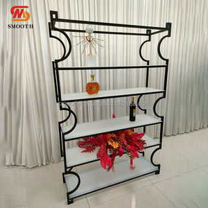 Étagère de présentation pour table de desserts et de champagne, décoration de réception de mariage élégante - Product Image 2