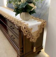 Nouvelle nappe de table à manger et de table basse TaiGen en fibre synthétique de style européen, couvre-meuble TV anti-poussière pour la maison