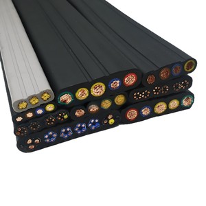 Câble <span class=keywords><strong>plat</strong></span> industriel en cuivre PVC pour ascenseur, 2-10 conducteurs, TVVB, personnalisé, câble de déplacement, indice de protection IP67, basse tension, direct usine - Product Image 5