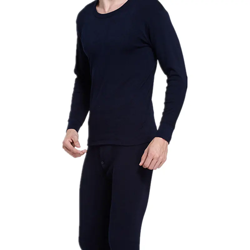 Men's Winter Black Thermal Wholesale 2 Piece Set Clothing Men Winter Thermal Suit Long Johns For Male Warm Thermal Underwear