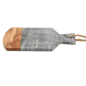 Tabla de cortar de madera hecha a mano de suministro de fábrica con mango de metal para uso en utensilios de cocina a precio a granel tabla de cortar de lujo - Product Image 1