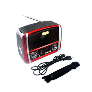 2020ไฮเทคการออกแบบรุ่นใหม่เสียงขนาดใหญ่แบบพกพาย้อนยุคสไตล์วินเทจเดสก์ทอป FM/AM/SW 3วงวิทยุ MP3วิทยุที่มีไฟฉาย - Product Image 2
