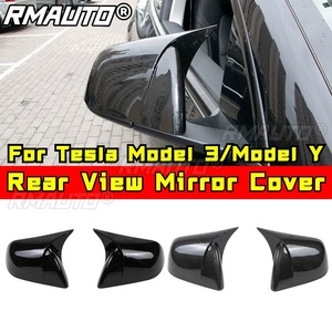 ฝาครอบกระจกมองข้างรถยนต์ ป้องกันรอยขีดข่วน สำหรับ Tesla Model 3/Model Y ชุดแต่งรถยนต์ อุปกรณ์ตกแต่งรถยนต์ - Product Image 2