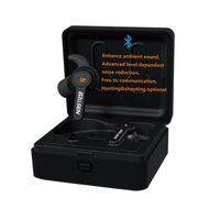 Réduction active du bruit Bluetooth Écouteurs Tir Protection des oreilles TAC Bluetooth Protection auditive Écouteurs Chasse Bouchons d'oreille Micros
