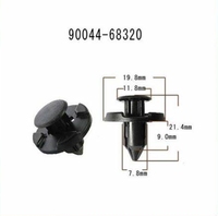 Clips de garniture en plastique neufs de haute qualité de marque KL 01553-09321 90044-68320 01553-2DR9A Remplacement pour Xterra Versa Juke Sentra Titan