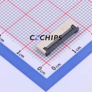 FC05-S24FCT-00 FFC/FPC Connector SMD,P=0.5mm,Horizontal Mount Connector Flip Cover Type Bottom Contact 24P 0.5mm - Product Image 1