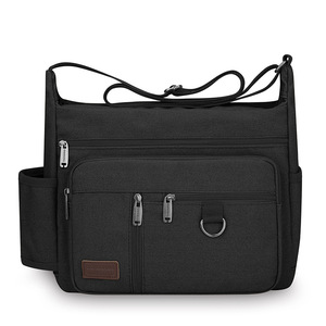 Unisex Shoulder <b>Bag</b> Latest Design <b>Canvas</b> Messenger <b>Bag</b> with Bottle Holder Unisex Outdoor Casual Large Capacity Crossbody <b>Bag</b> - Product Image 2
