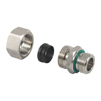 Adaptateurs de tube à filetage métrique mâle en H à 24 degrés, à tête hexagonale, de type compression, pour matériel hydraulique marin 1CH