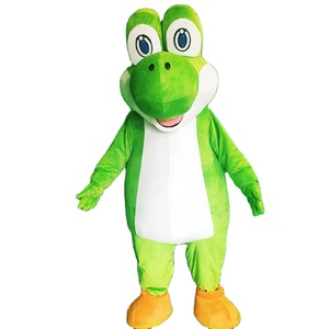 Bestseller CE Grüner Dinosaurier <span class=keywords><strong>Yoshi</strong></span> Grüner <span class=keywords><strong>Drache</strong></span> Maskottchen-Kostüm für Erwachsene Halloween Karneval Party Event - Product Image 1