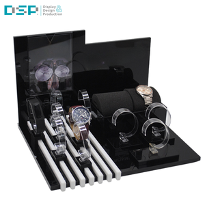 Dsp Việt Nam Nhà Máy bán hàng trực tiếp High End đồng hồ hiển thị đứng tùy chỉnh Acrylic đồng hồ hiển thị chủ - Product Image 3