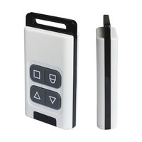 433M sans fil télécommande interrupteur porte rétractable porte de garage volet roulant porte voiture électrique apprentissage code contrôleur clé