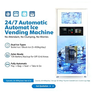 เครื่องทำน้ำแข็งอัตโนมัติสำหรับธุรกิจขายน้ำแข็งแบบหยอดเหรียญกลางแจ้ง - Product Image 1