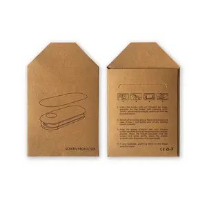 시계 필름 포장을위한 크래프트 봉투 슬리브 시계 강화 필름 우편함