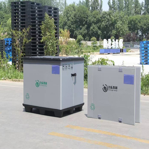 Grande contenitore di stoccaggio per carichi pesanti per Pallet in plastica pieghevole per spedizione alla rinfusa - Product Image 4