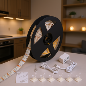 Tira de Luces LED Inteligente de 10 Metros, 60 LED por Metro, 6000K, 24V, IP66, Cortable, Control por Aplicación, Iluminación Decorativa para Interiores - Product Image 2