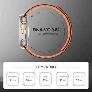 สายนาฬิกาแม่เหล็กซิลิโคนนิ่มสุดหรูสำหรับ <span class=keywords><strong>Apple</strong></span> <span class=keywords><strong>Watch</strong></span> Series 10/9/<span class=keywords><strong>8</strong></span>/7ระบายอากาศได้46มม. 49มม. 45มม. 44มม. - Product Image 5