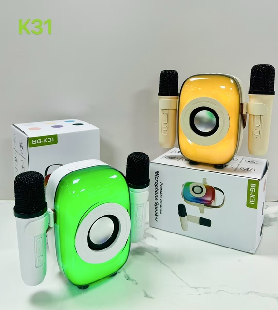 K31 Double label Kfeng smart speaker Outdoor karaoke light card mini gift speaker with radio function