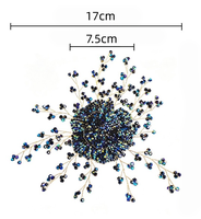 Vente en gros d'appliques en strass 3D en cristal à coudre, accessoires vestimentaires pour la décoration de robes de mariée et de robes DIY