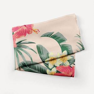 ผ้าพันคอไหมพิมพ์ลายสำหรับผู้หญิง ดีไซน์พิเศษ น้ำหนักเบา ขนาด 90 x 90 ซม. ผ้าซาตินไหมพิมพ์ลาย - Product Image 4