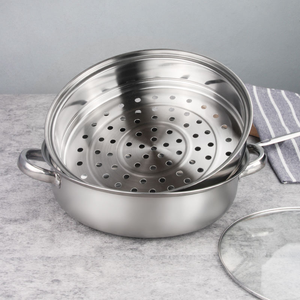 Olla Vaporera de Acero Inoxidable de 28 cm para el Hogar, Olla Vaporera de Gran Capacidad para Cocina, Regalos, Ollas, Vaporera de Alimentos, Olla para Sopa - Product Image 4