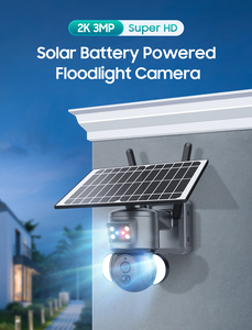 Ubox 528M-3m 3MP năng lượng mặt trời-Powered ngoài trời <span class=keywords><strong>Camera</strong></span> An Ninh 4G/Wifi kết nối PIR con người phát hiện hai cách âm thanh cáp miễn phí - Product Image 5