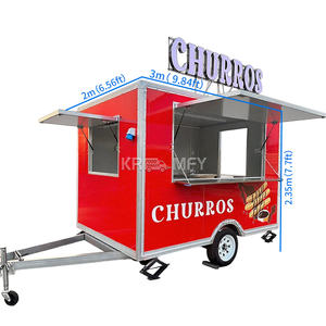 Camion de voyage à essence 2025, chariot mobile de cuisine, nouveau food-truck avec remorque alimentaire vintage - Product Image 2