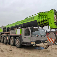 Grue mobile sur camion Zoomlion d'occasion de 80 tonnes, flèche télescopique, moteur Weichai, pompe hydraulique Hengli, moteur, boîte de vitesses Kato, modèle 2020, 42 m