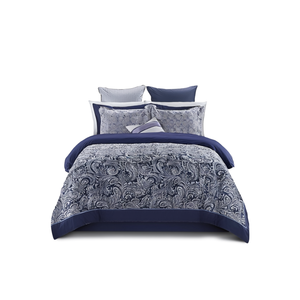 Db Super King Size 12 Piece <b>Comforter</b> <b>Set</b> 100 Cotton Geometric Pattern Bedding Home Use All Season Classic Style - Product Image 1