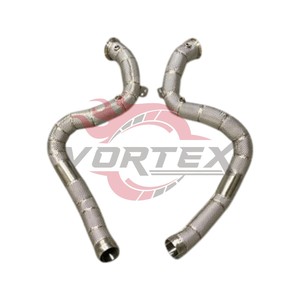 Downpipe de performance à isolation thermique Vortex pour système d'échappement Mercedes Benz AMG W205 C63 C63S V8 M177 4.0T Biturbo - Product Image 2