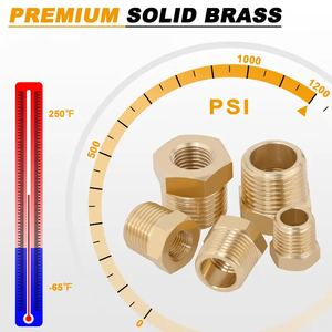 NPT 스레드 황동 육각 슬리브 키트 부식 방지 산업 파이프 커넥터 정원 샤워 키트 수도관 배관 - Product Image 5