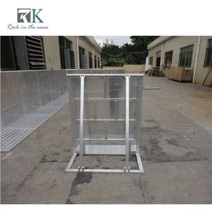 Barrera de Control de Multitudes RK de Aluminio Resistente con Recubrimiento en Polvo Plateado y Negro, Barrera de Seguridad Enlazable para Eventos y Conciertos - Product Image 3