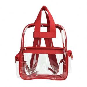 Custom Logo <b>Clear</b> PVC <b>Backpack</b> Manufacturer Lightweight Transparent <b>Backpacks</b> - Product Image 1