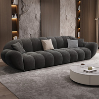 Canapé d'Angle Rétro Pétale Minimaliste Italien, en Tissu Givré Moderne et Simple pour Salon