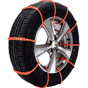 Chaînes à neige Smooth Sailing Q103 en plastique nylon orange, universelles, antidérapantes pour la conduite hivernale - Product Image 2