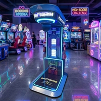 Machine de poinçonnage de jeu d'arcade à pièces Metal Dragon Fist 3 Machine d'arcade de boxe Machine de boxe de poinçonnage