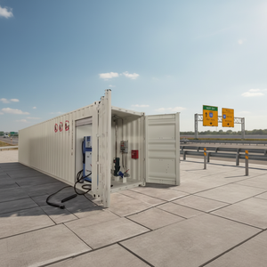 50피트 스키드 장착 탄소강 연료 디스펜서 탱크 휴대용 이동식 주유소 장비 펌프 모터 원격 모니터링 - Product Image 1