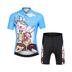Conjunto de Jersey y Pantalones Cortos de Ciclismo para Niños OEM, Logotipo Personalizado, Traje de Ciclismo para Niños y Niñas, Kit de Verano para Bicicleta de Montaña y Carretera, para 4-12 Años - Product Image 2