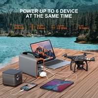 Générateur solaire portable mini lithium MPPT 200W avec lampe torche pour téléphone, ordinateur portable, voiture, camping