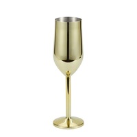 Nouveau style personnalisé – Verre à vin plaqué 220 ml en acier inoxydable 304, incassable, pour banquets, bars et usage domestique, couleur personnalisable