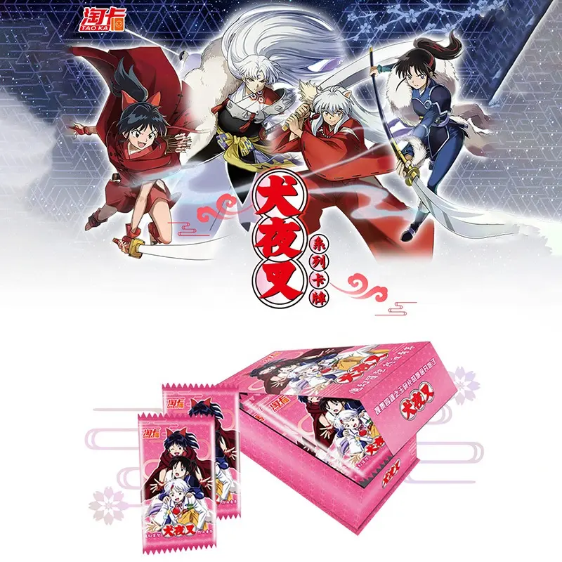 Inuyasha Fiery Risker Collection Card Anime Figure Hunter x Hunter Bronzing Inheritance Card Children Birthday Gifts Table Toys