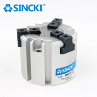 Cylindre de préhension pneumatique SINCKI série MHS3 à 3 doigts, double action, pour robot de préhension et de placement, automatisation