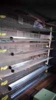 Nouvelle cage à cailles en fil d'acier galvanisé à 5 niveaux pour la production d'œufs, cage en batterie pour élevage avicole avec système d'alimentation, facile à utiliser pour les oiseaux
