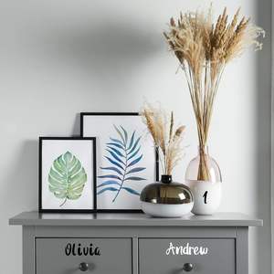 1 pollice nero bianco fai da te numero lettere adesivi autoadesivi in vinile lettere alfabeto Kit di numeri <span class=keywords><strong>per</strong></span> porta del segno - Product Image 3